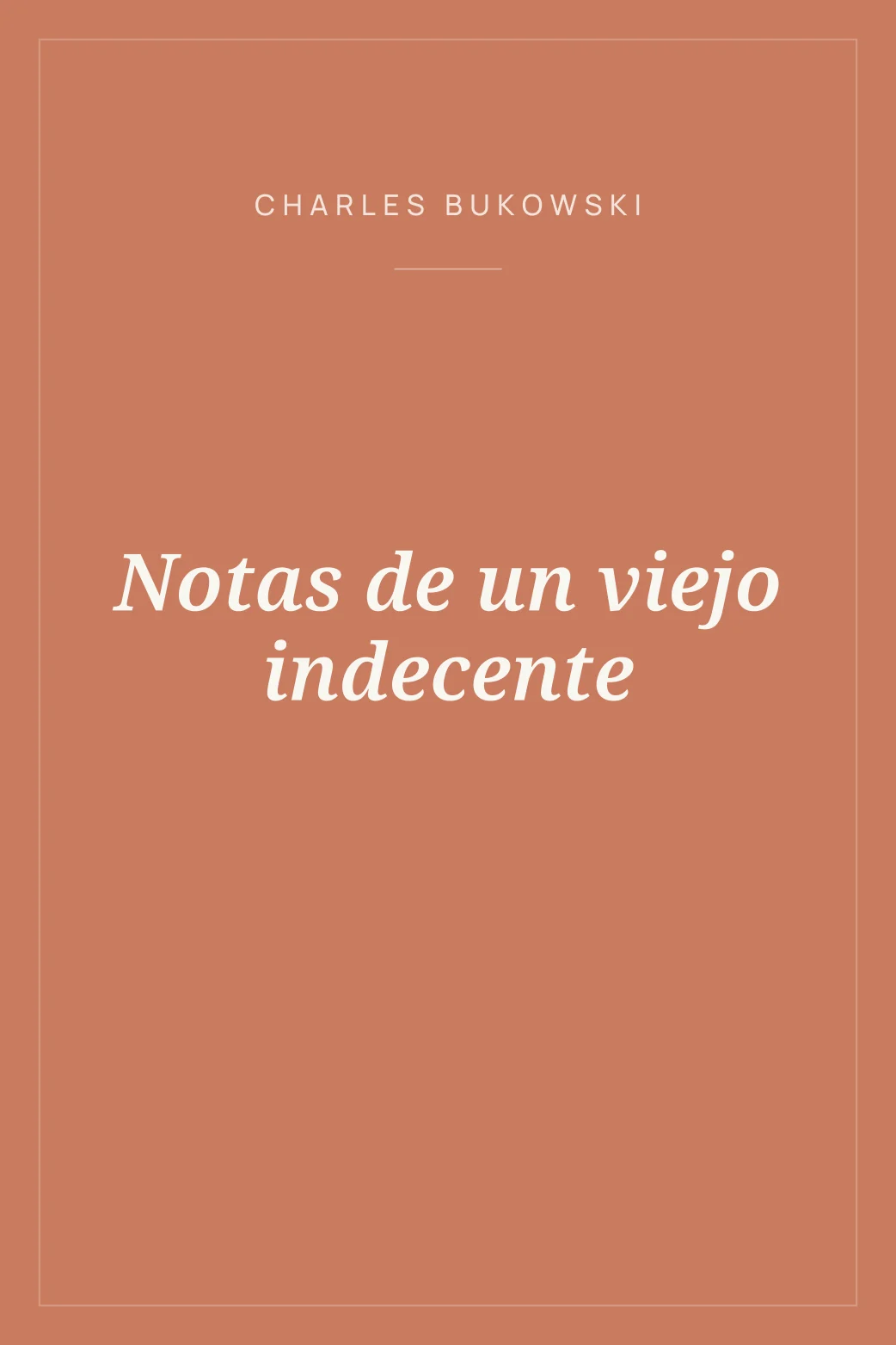 Portada de Notas de un viejo indecente