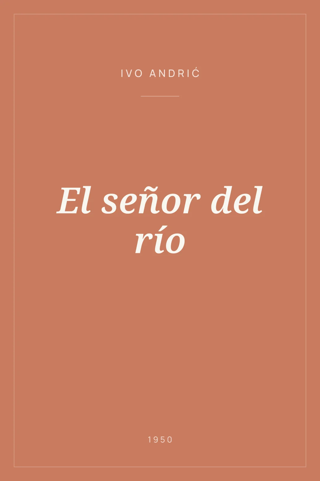 Portada de El señor del río