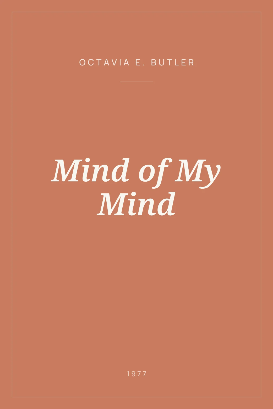 Portada de Mind of My Mind