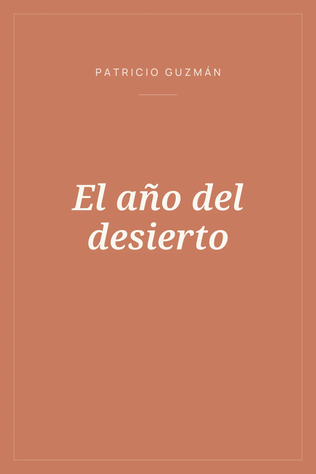 Portada de El año del desierto