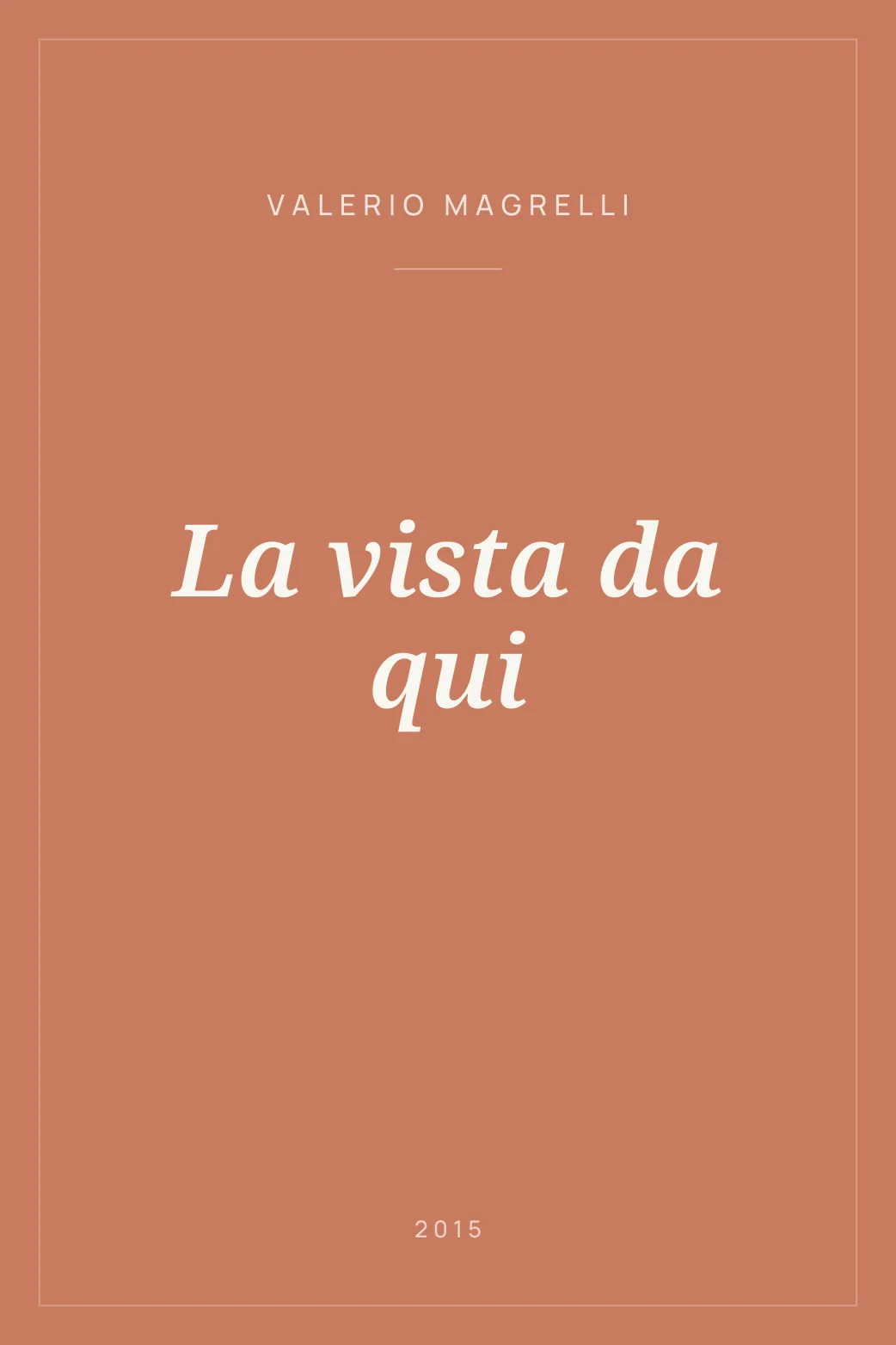 Portada de La vista da qui