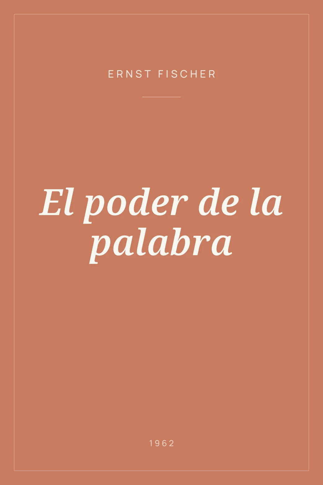 Portada de El poder de la palabra