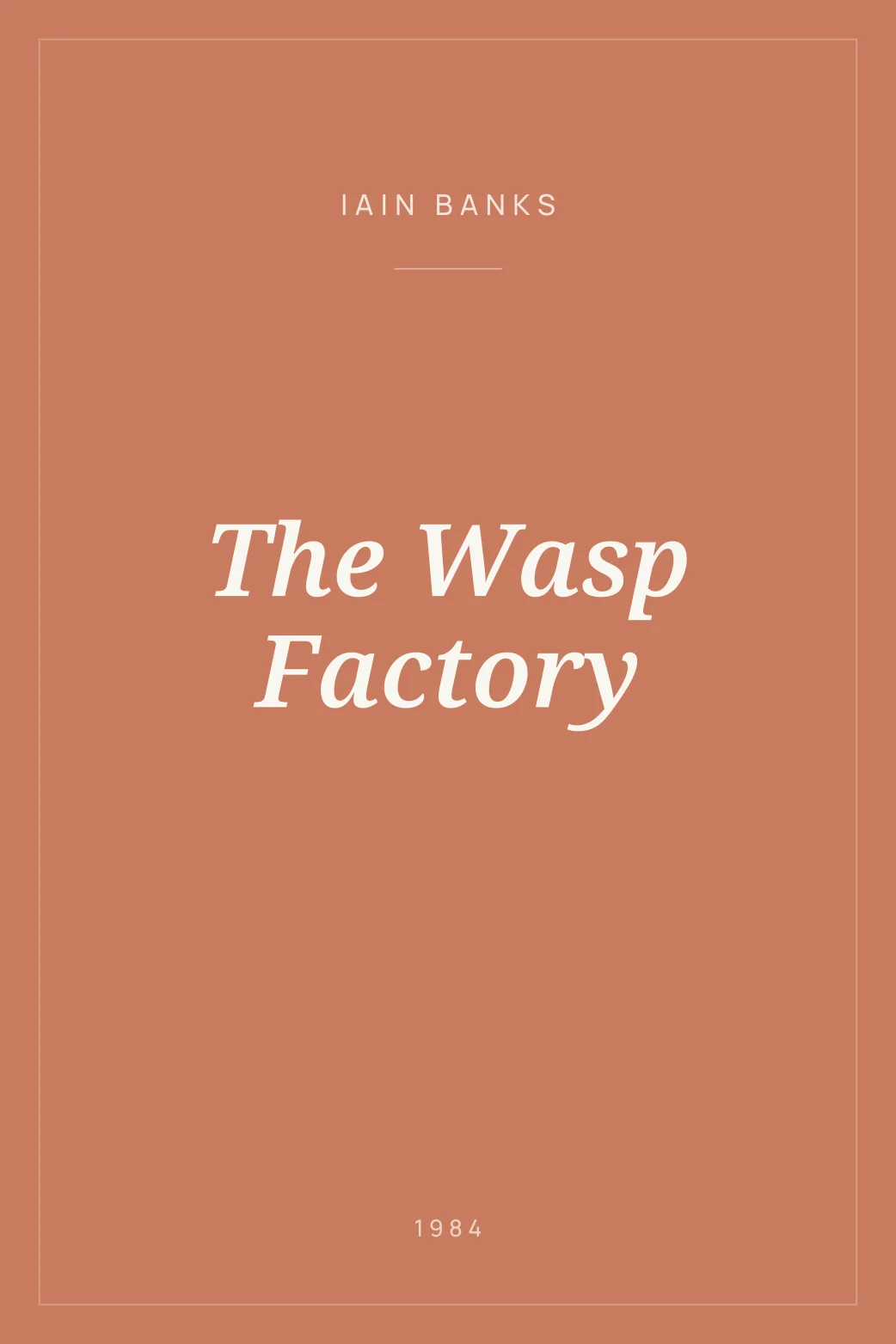Portada de The Wasp Factory