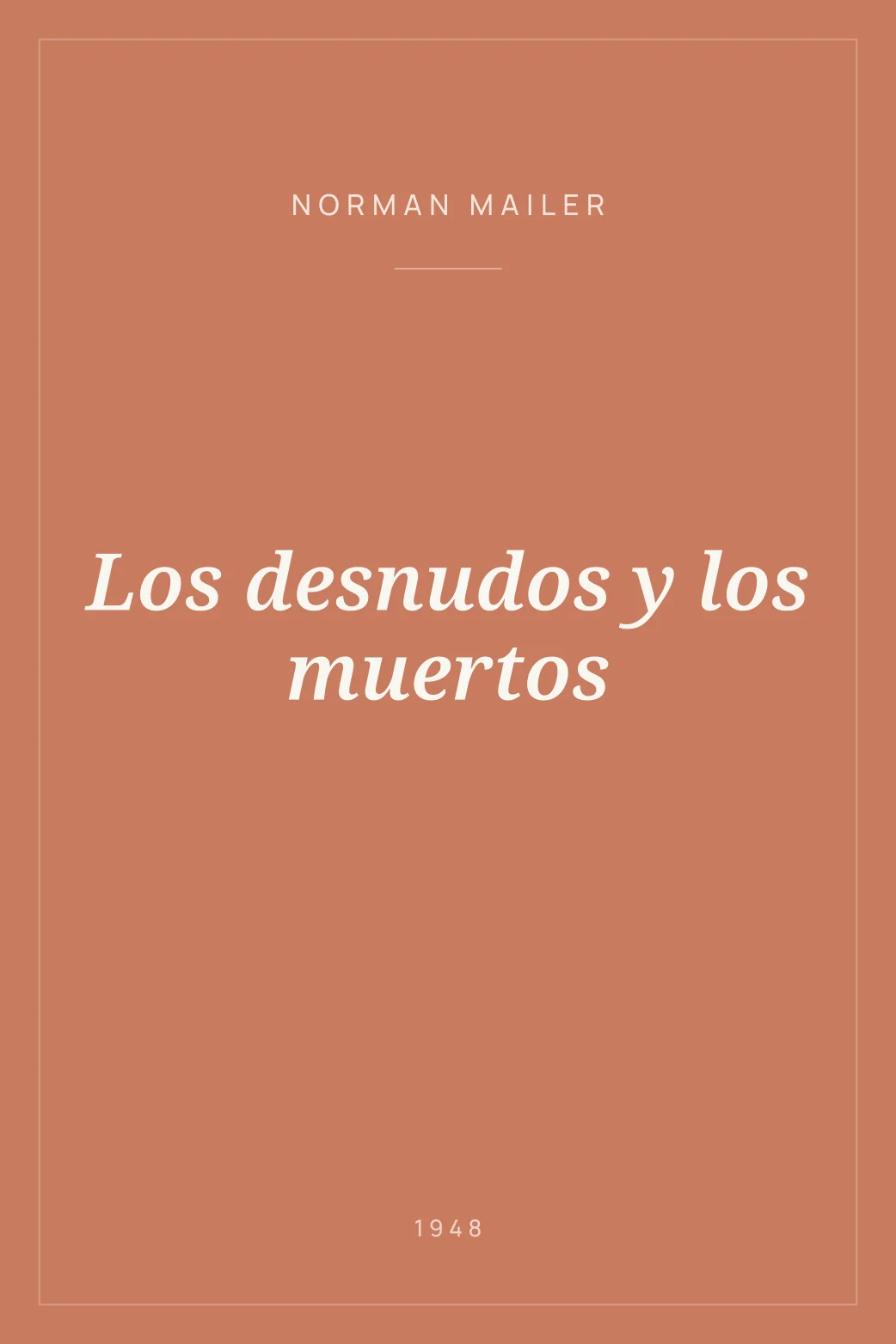 Portada de Los desnudos y los muertos