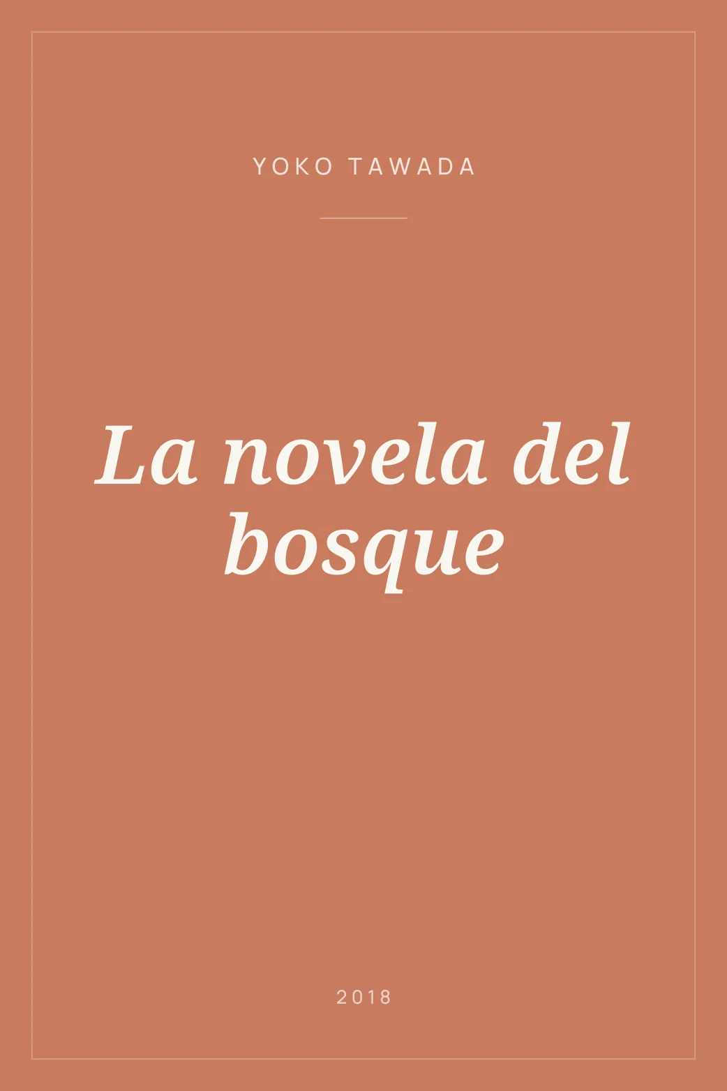 Portada de La novela del bosque