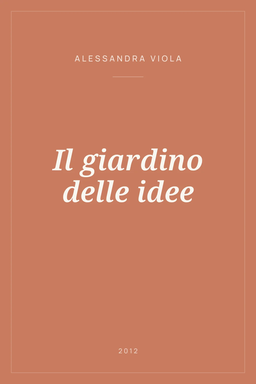 Portada de Il giardino delle idee