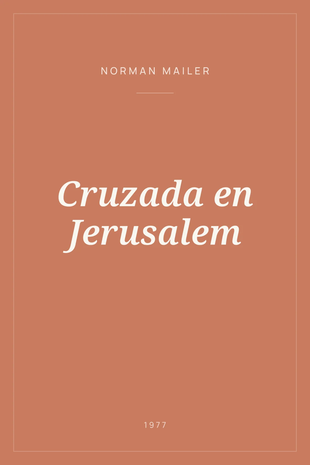 Portada de Cruzada en Jerusalem