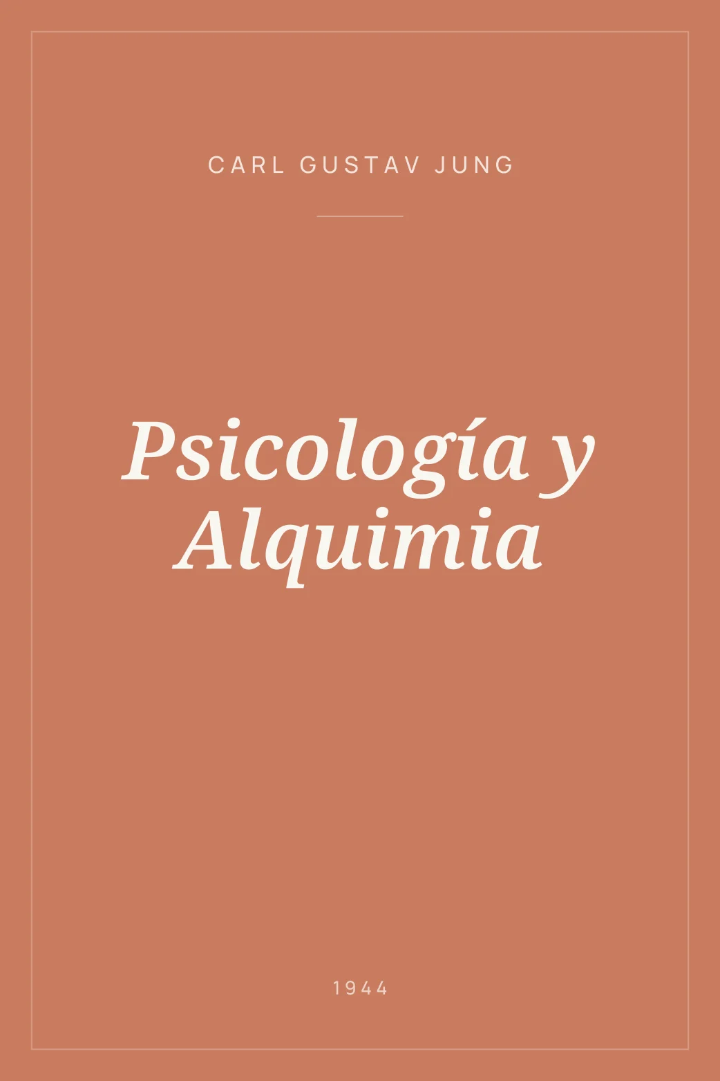 Portada de Psicología y Alquimia
