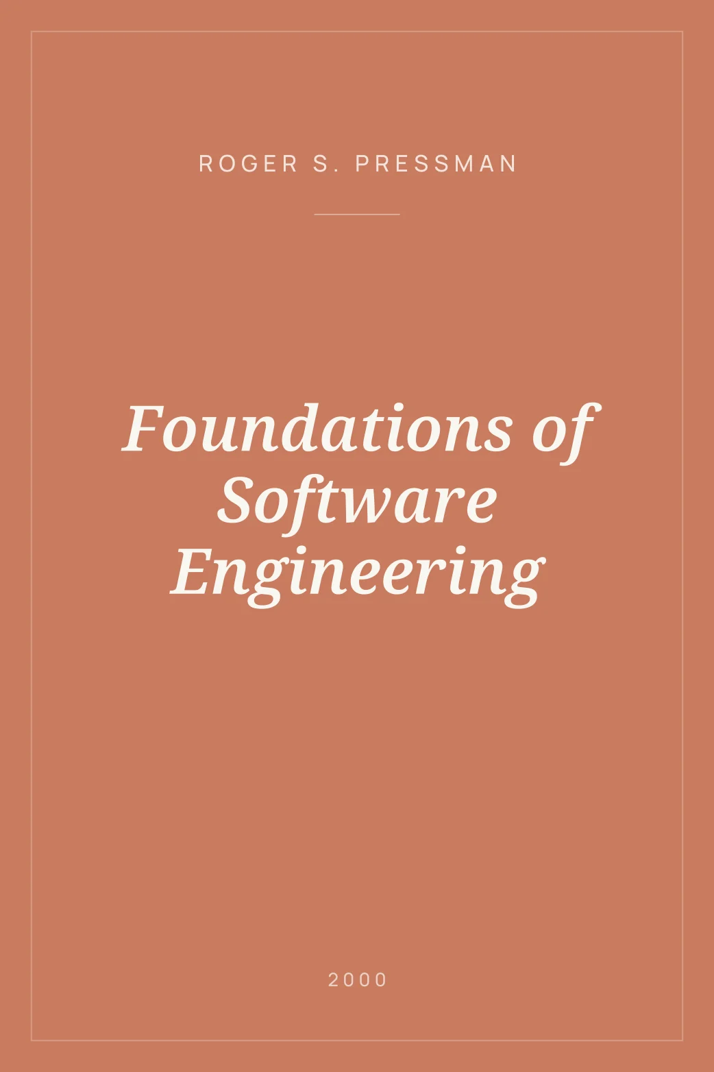 Portada de Foundations of Software Engineering
