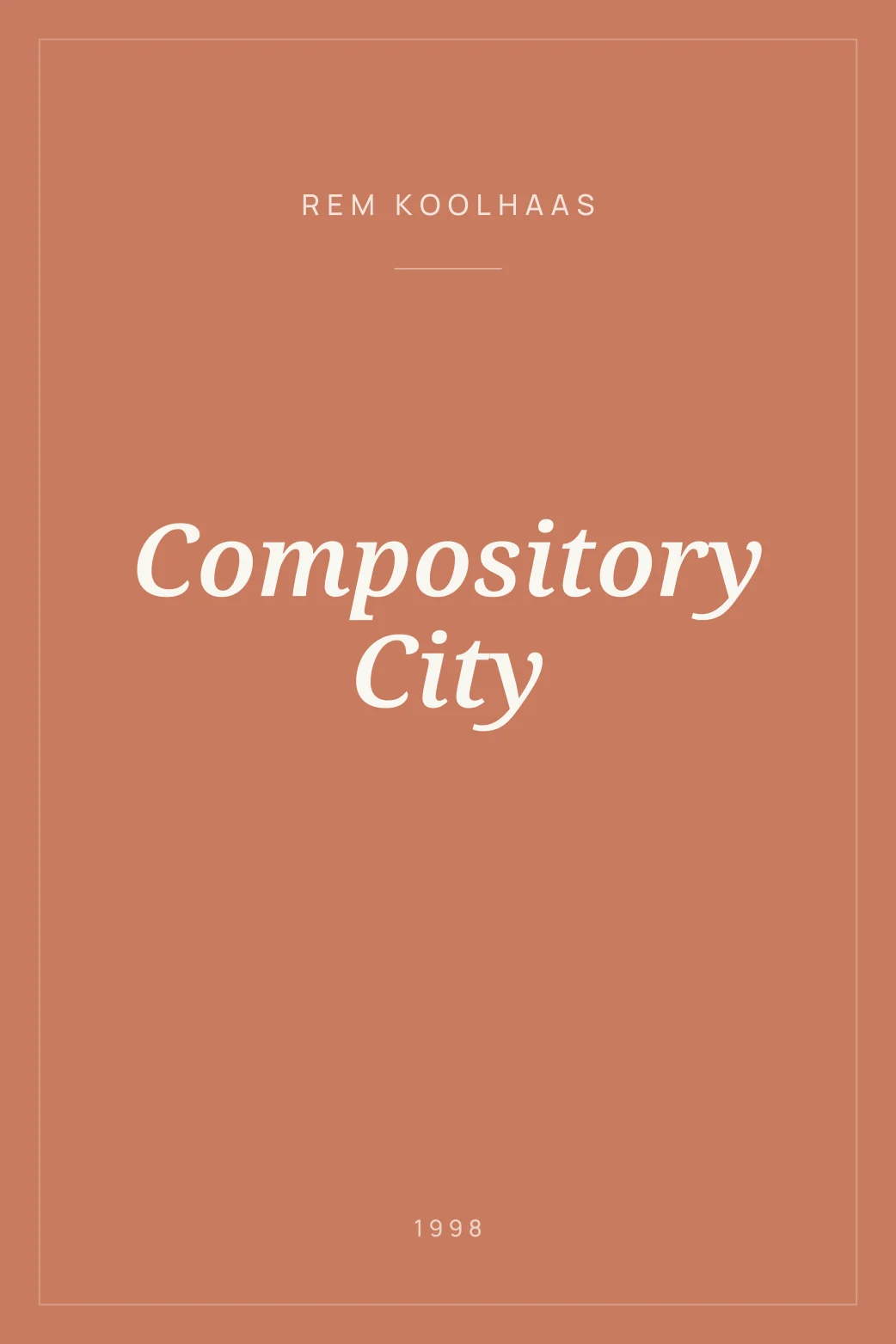 Portada de Compository City