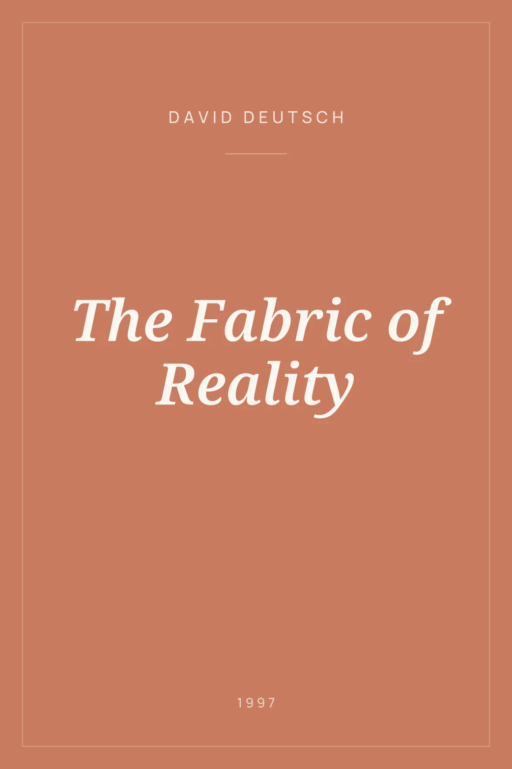 Portada de The Fabric of Reality