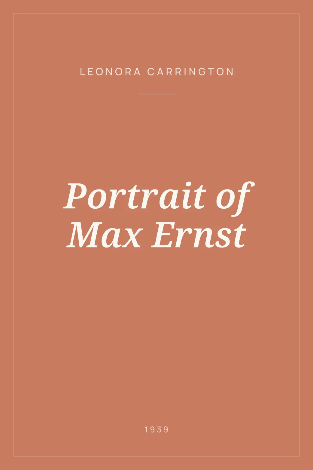 Portada de Portrait of Max Ernst