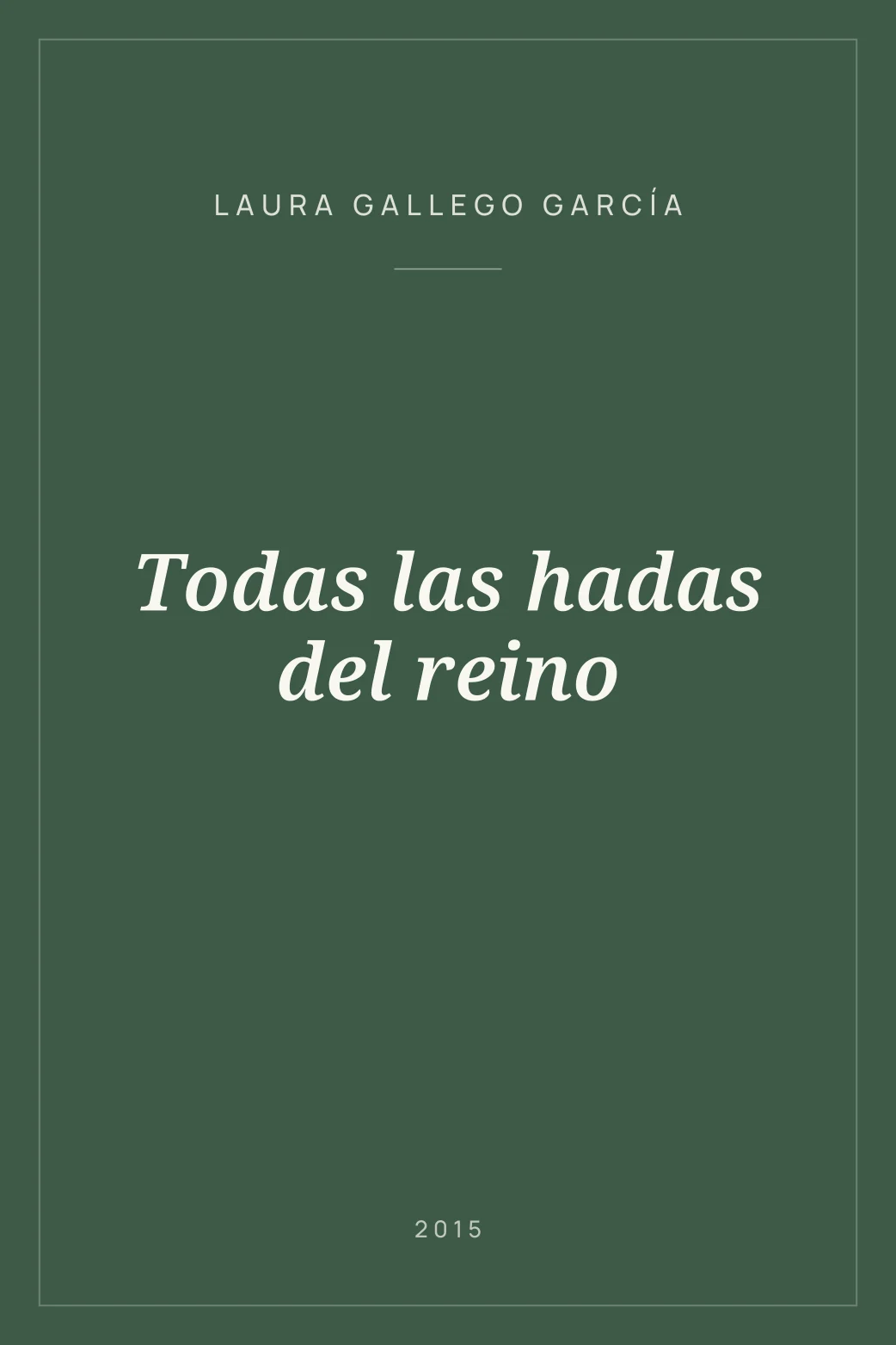 Portada de Todas las hadas del reino