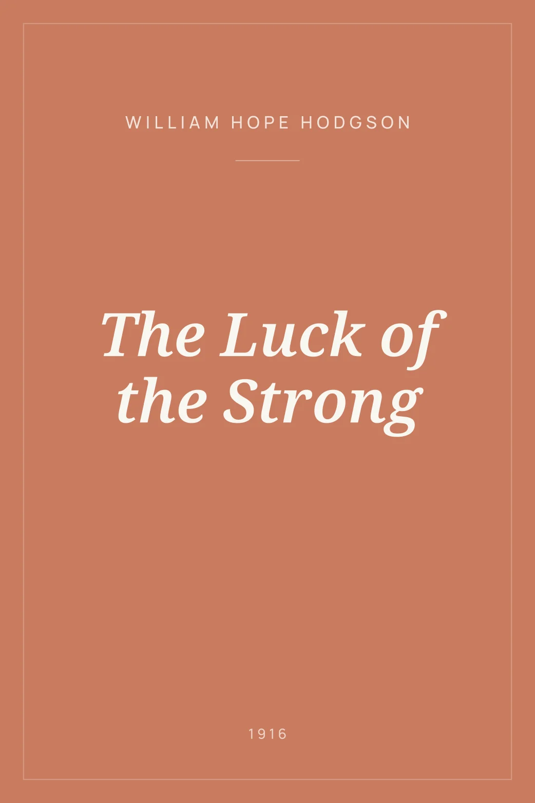 Portada de The Luck of the Strong