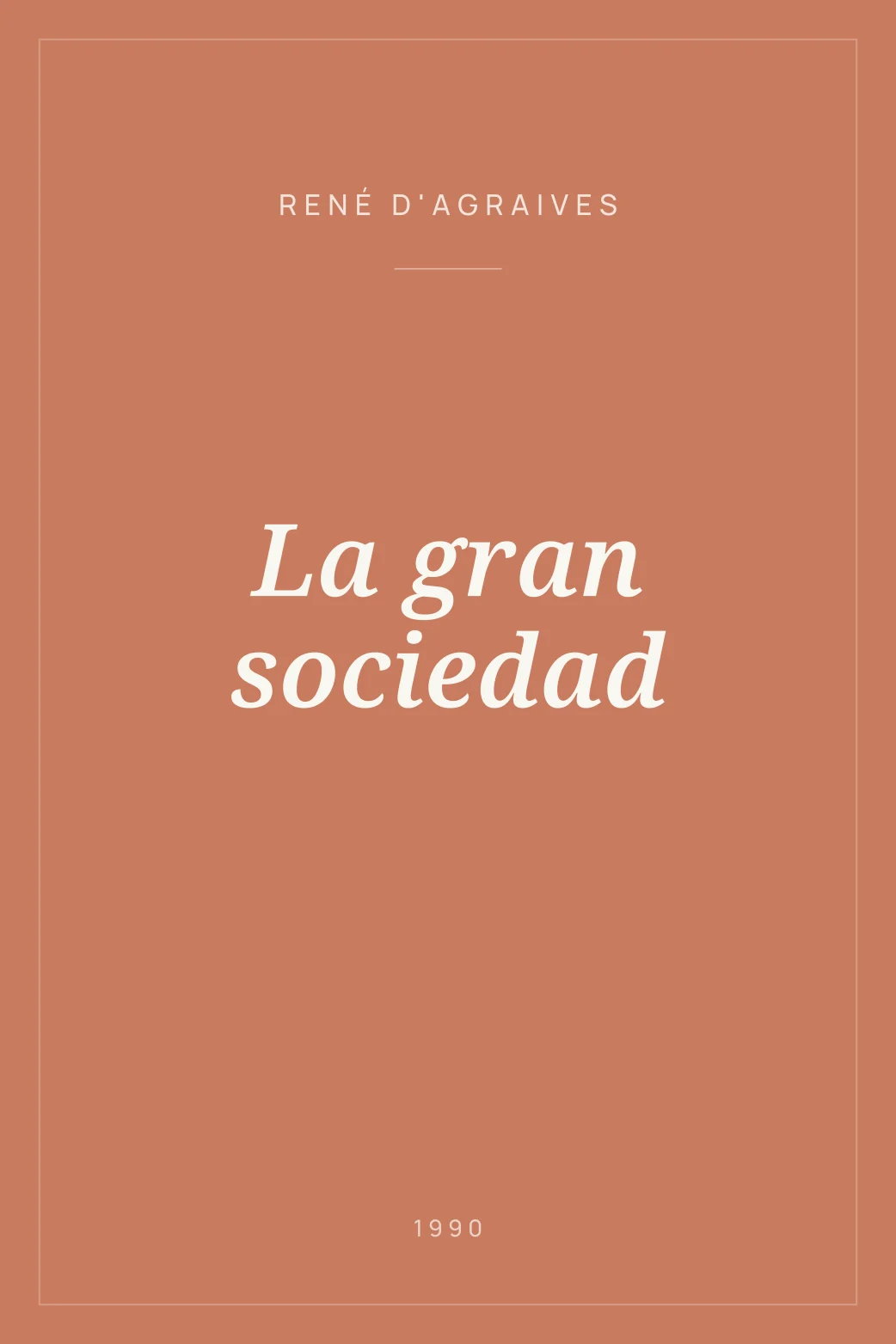 Portada de La gran sociedad