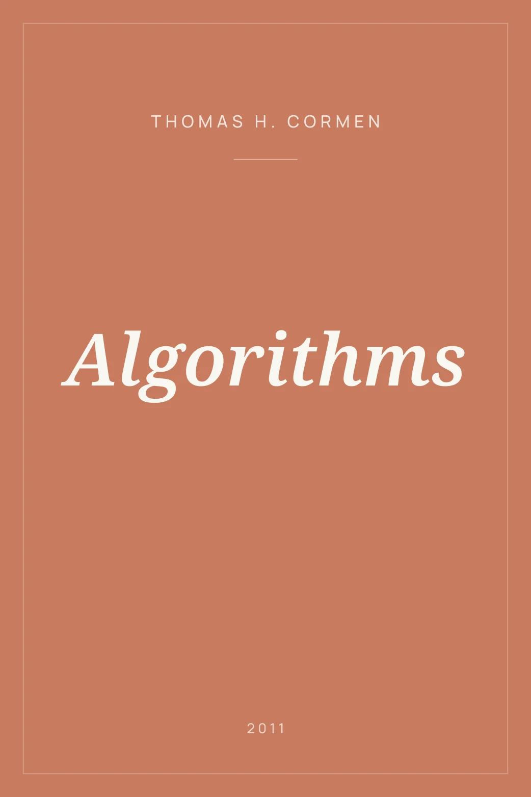 Portada de Algorithms