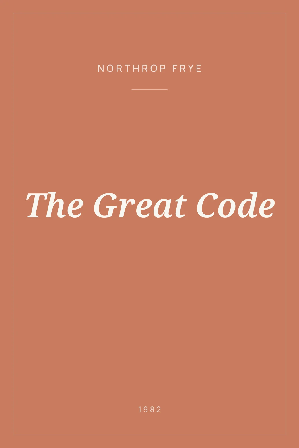 Portada de The Great Code