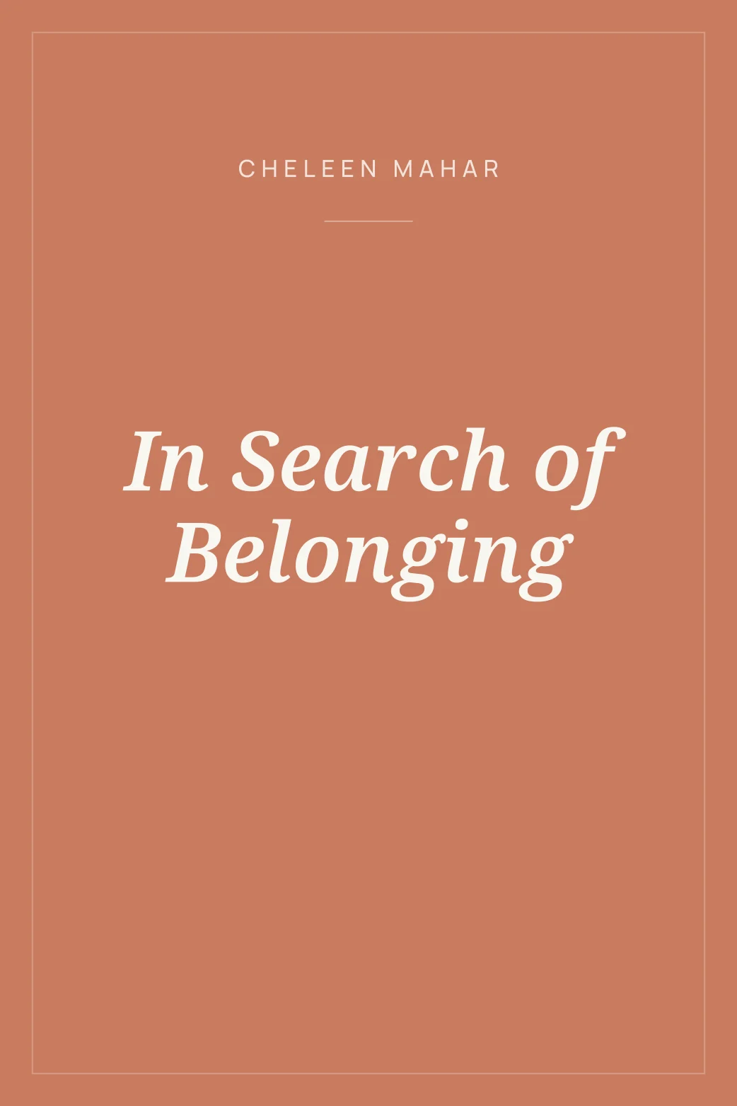 Portada de In Search of Belonging
