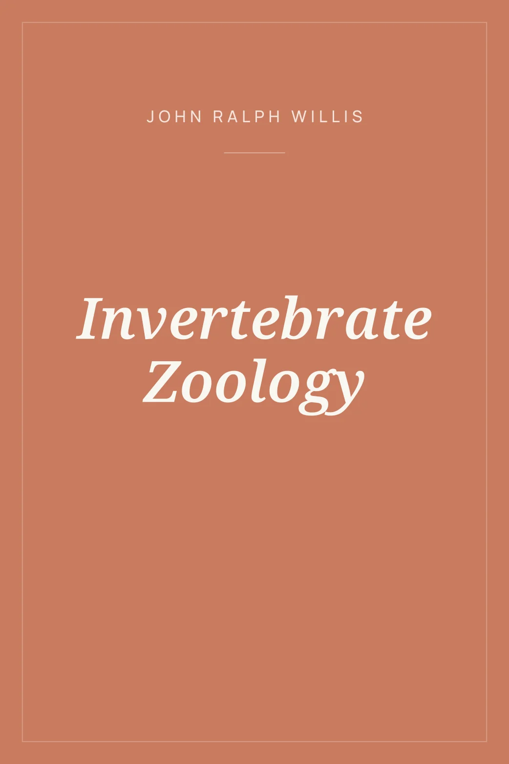 Portada de Invertebrate Zoology