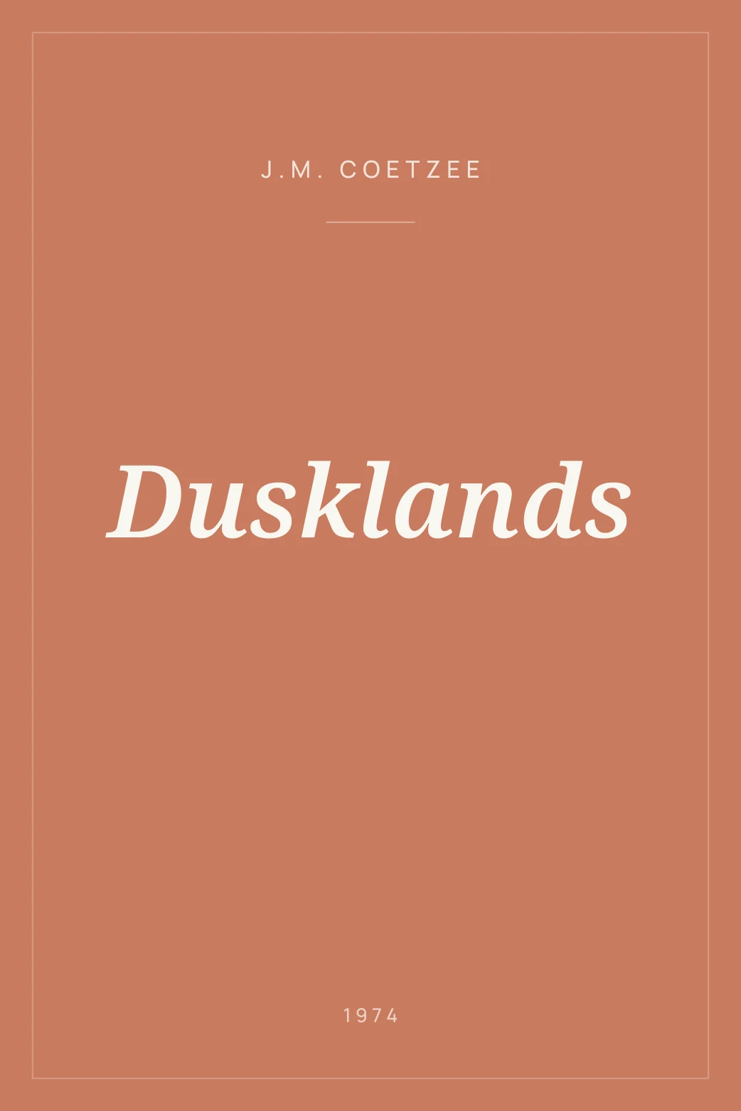 Portada de Dusklands