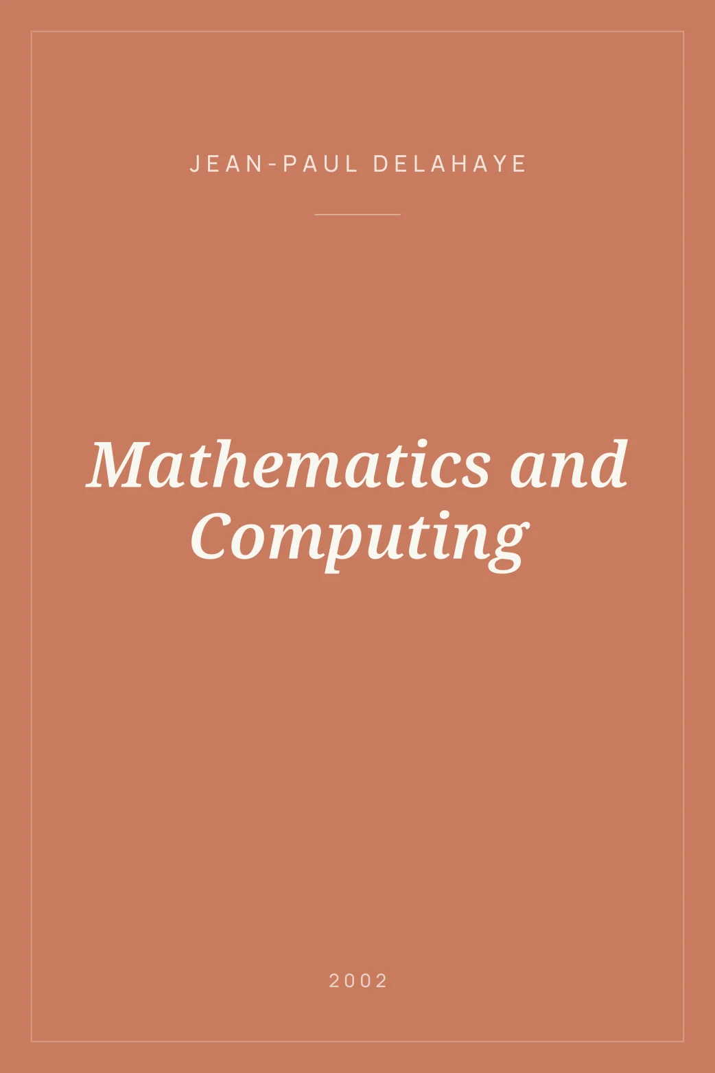 Portada de Mathematics and Computing