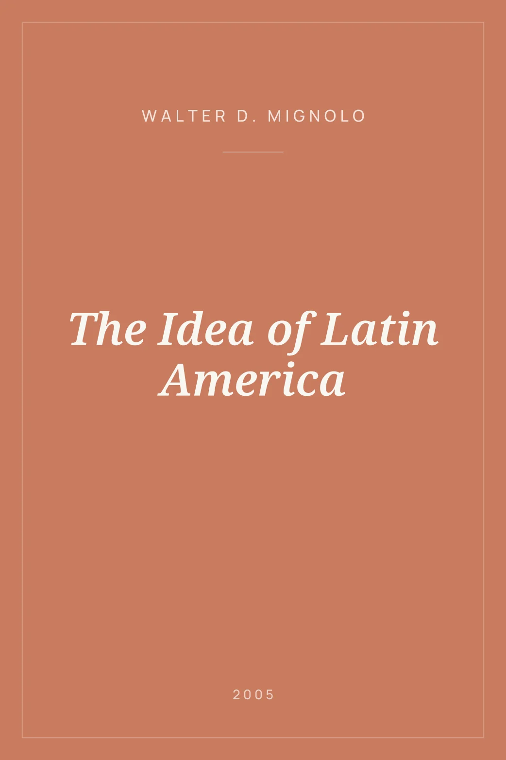 Portada de The Idea of Latin America
