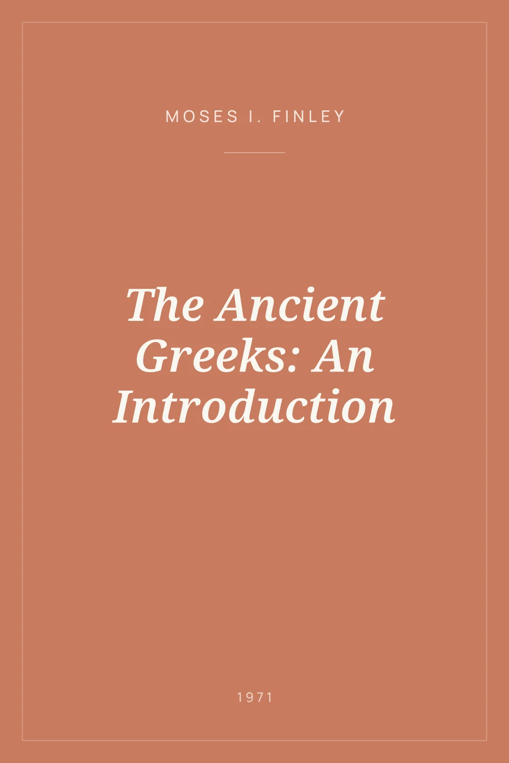 Portada de The Ancient Greeks: An Introduction