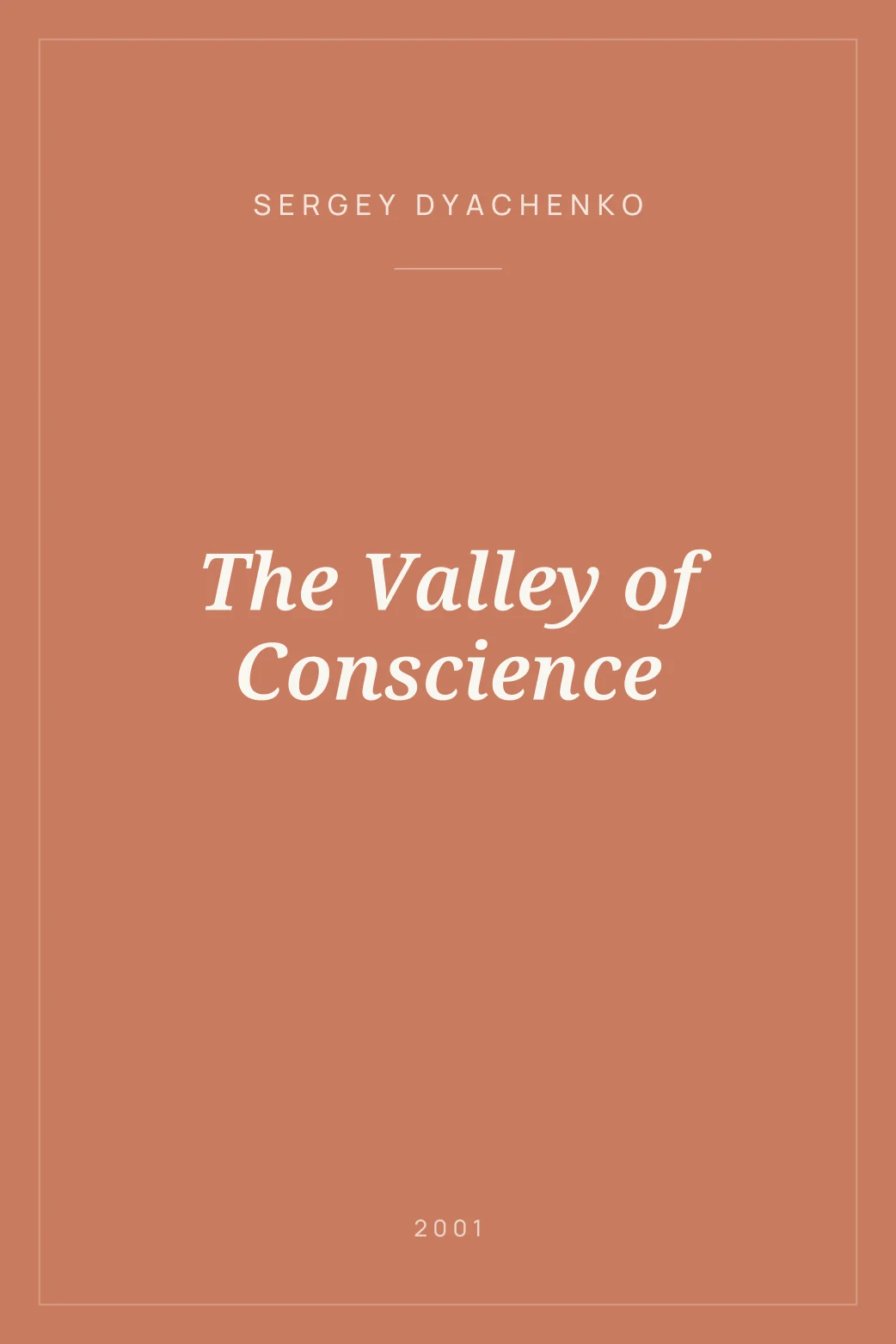 Portada de The Valley of Conscience