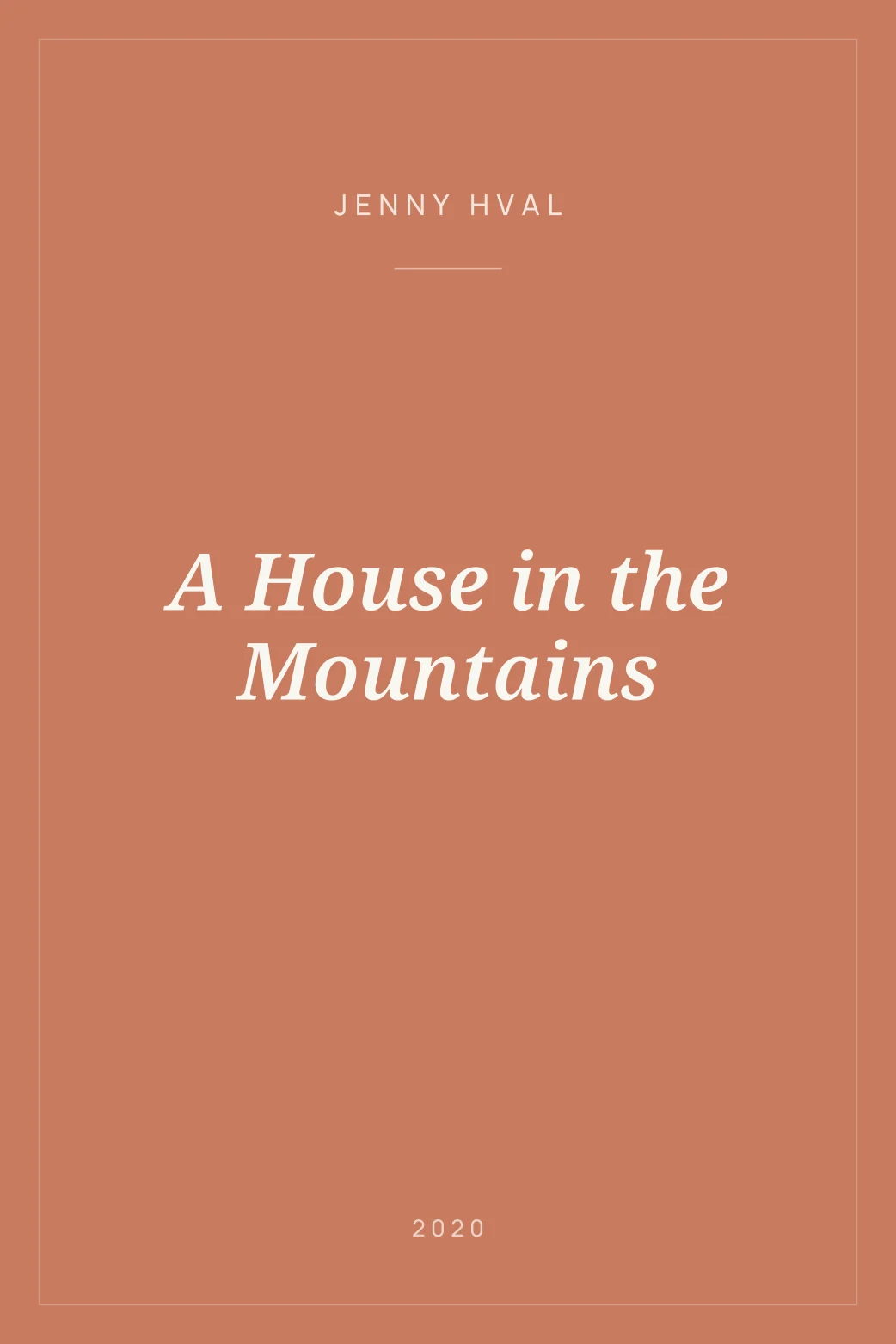 Portada de A House in the Mountains