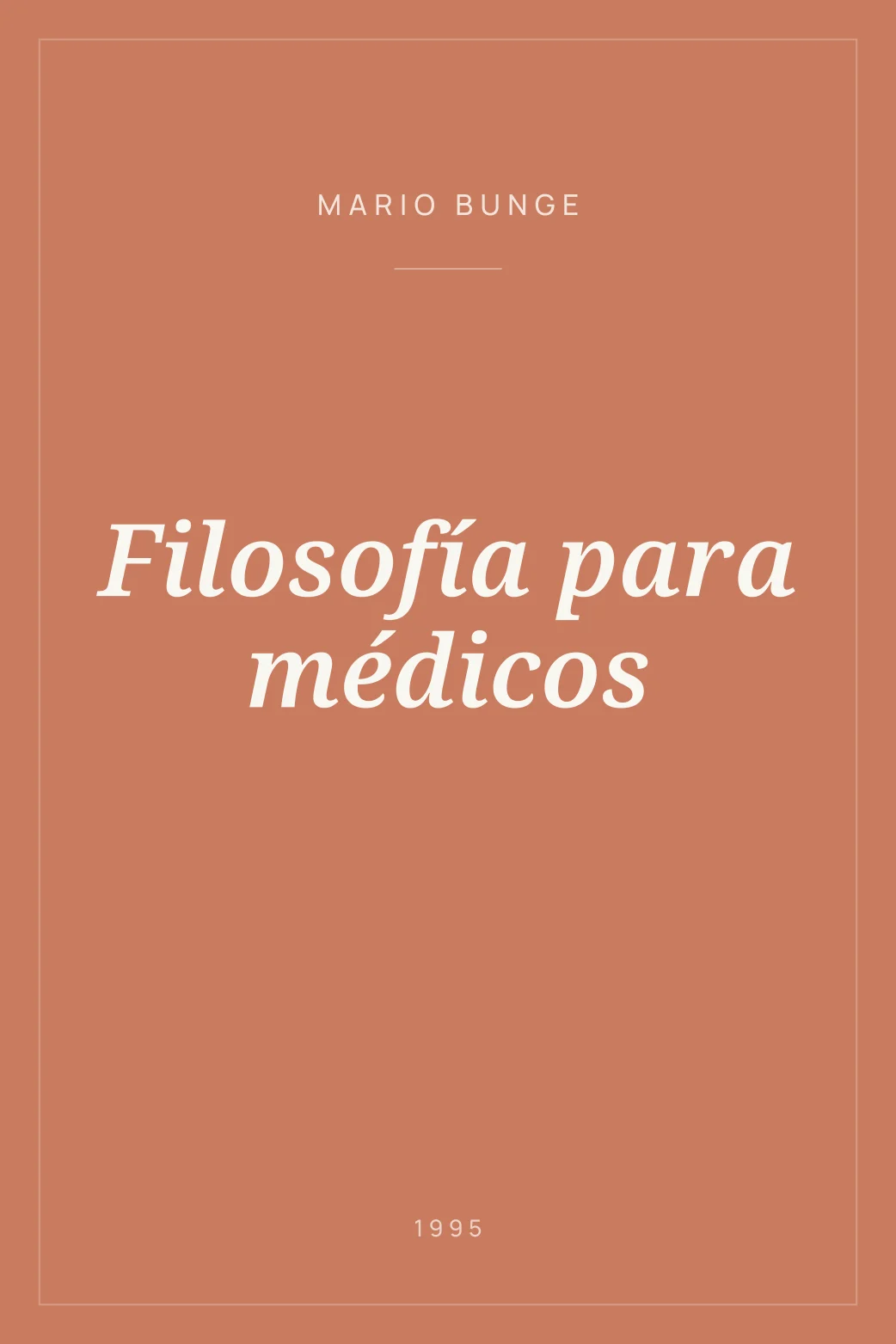 Portada de Filosofía para médicos