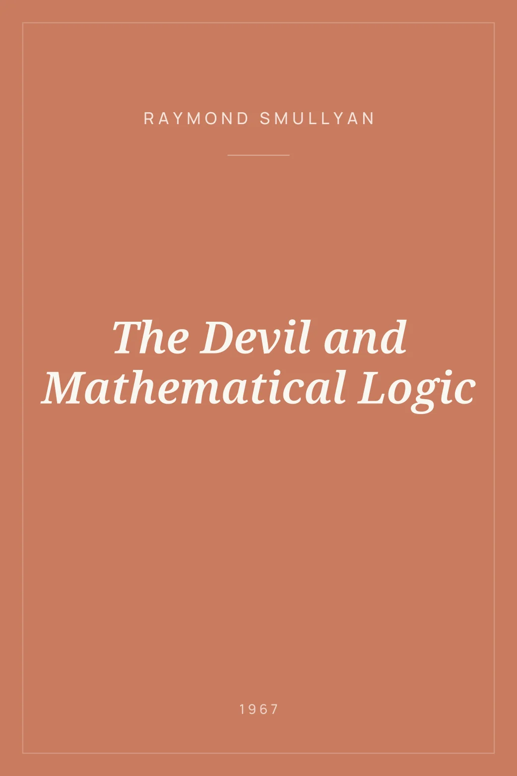 Portada de The Devil and Mathematical Logic