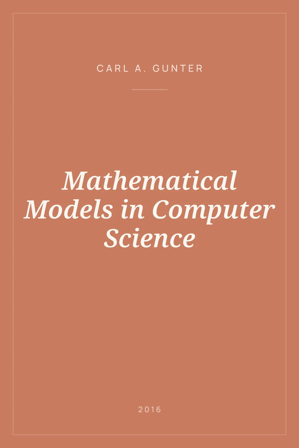 Portada de Mathematical Models in Computer Science