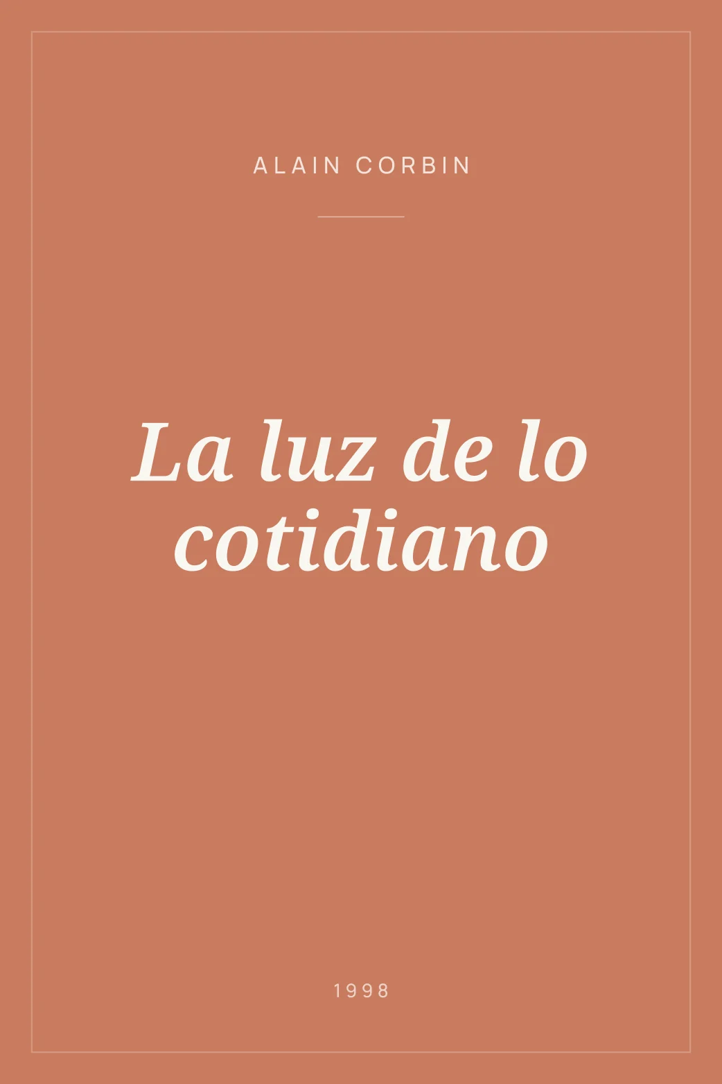 Portada de La luz de lo cotidiano