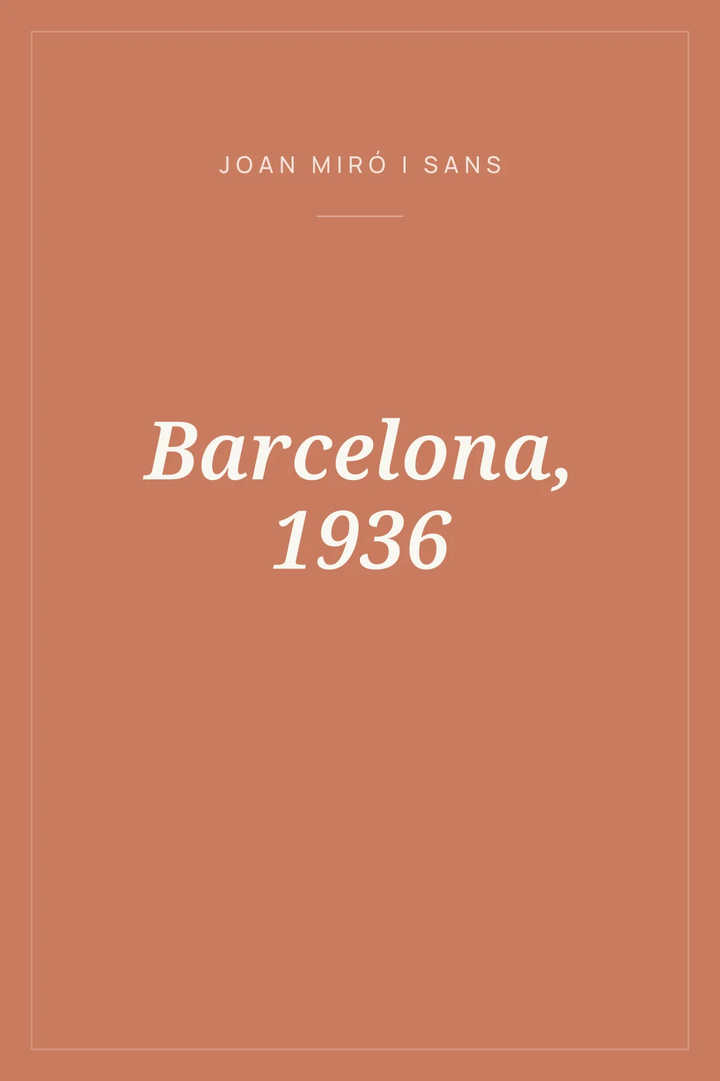 Portada de Barcelona, 1936