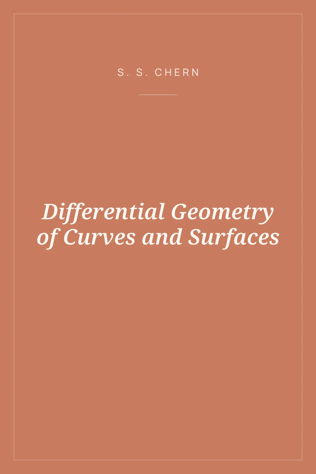 Portada de Differential Geometry of Curves and Surfaces