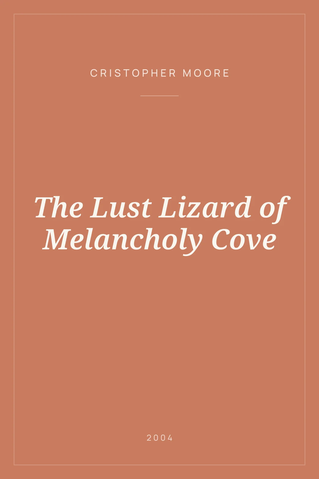 Portada de The Lust Lizard of Melancholy Cove