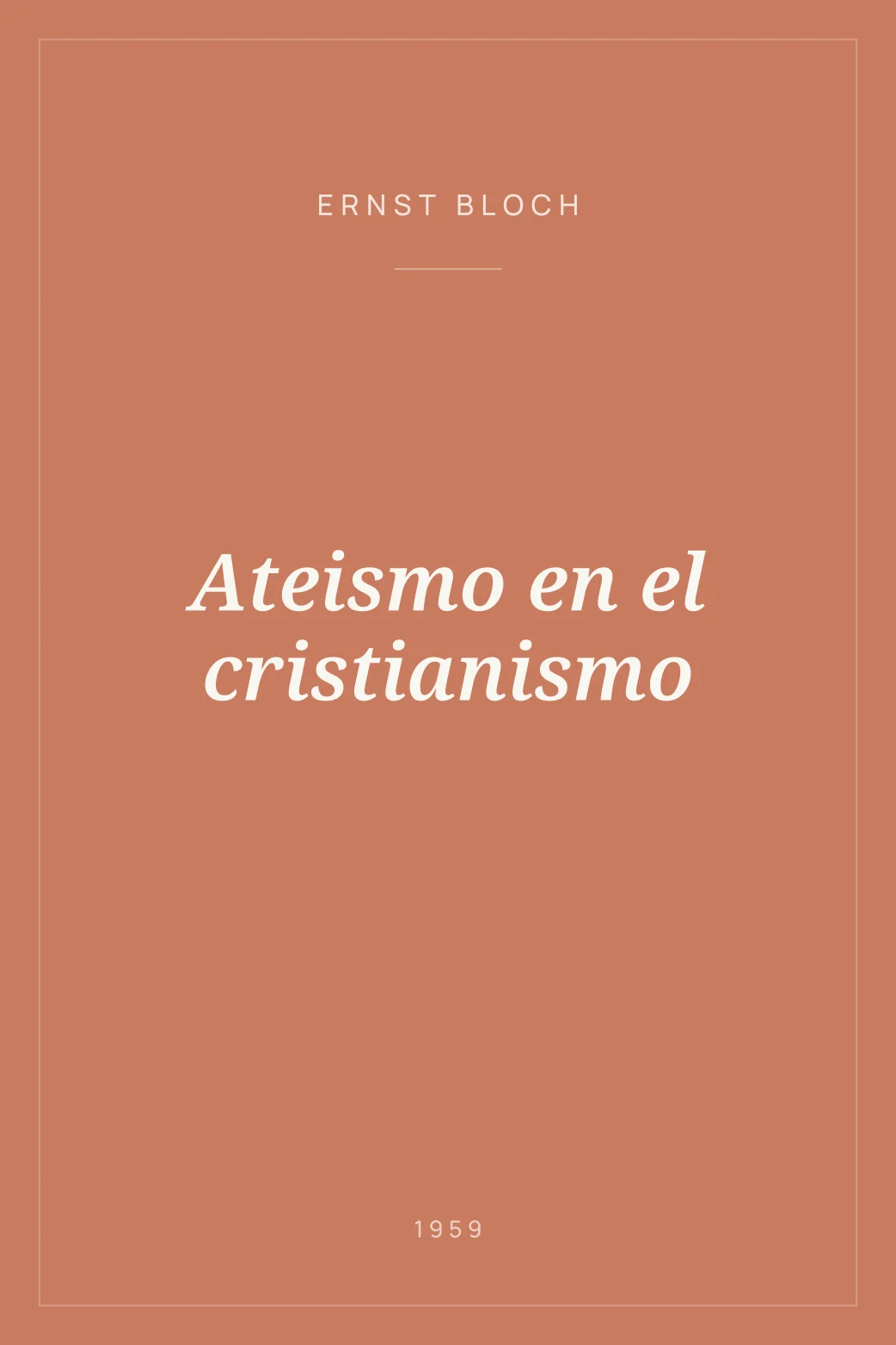 Portada de Ateismo en el cristianismo