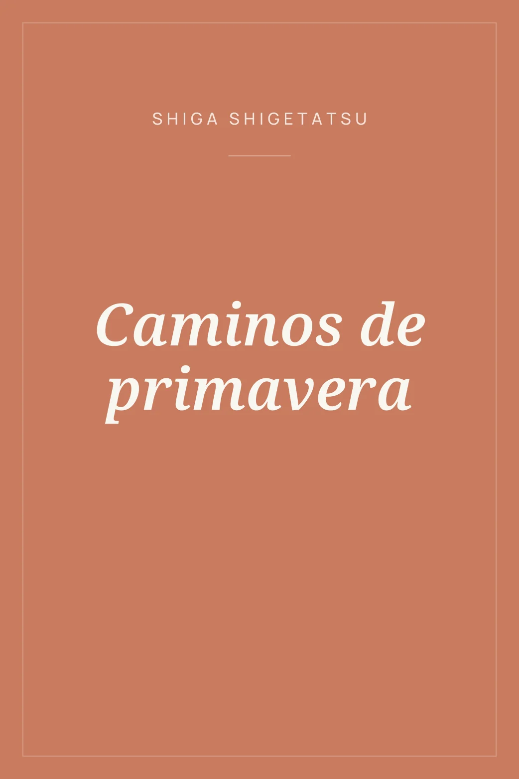 Portada de Caminos de primavera