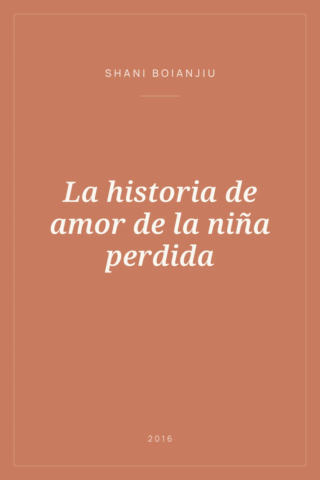 Portada de La historia de amor de la niña perdida