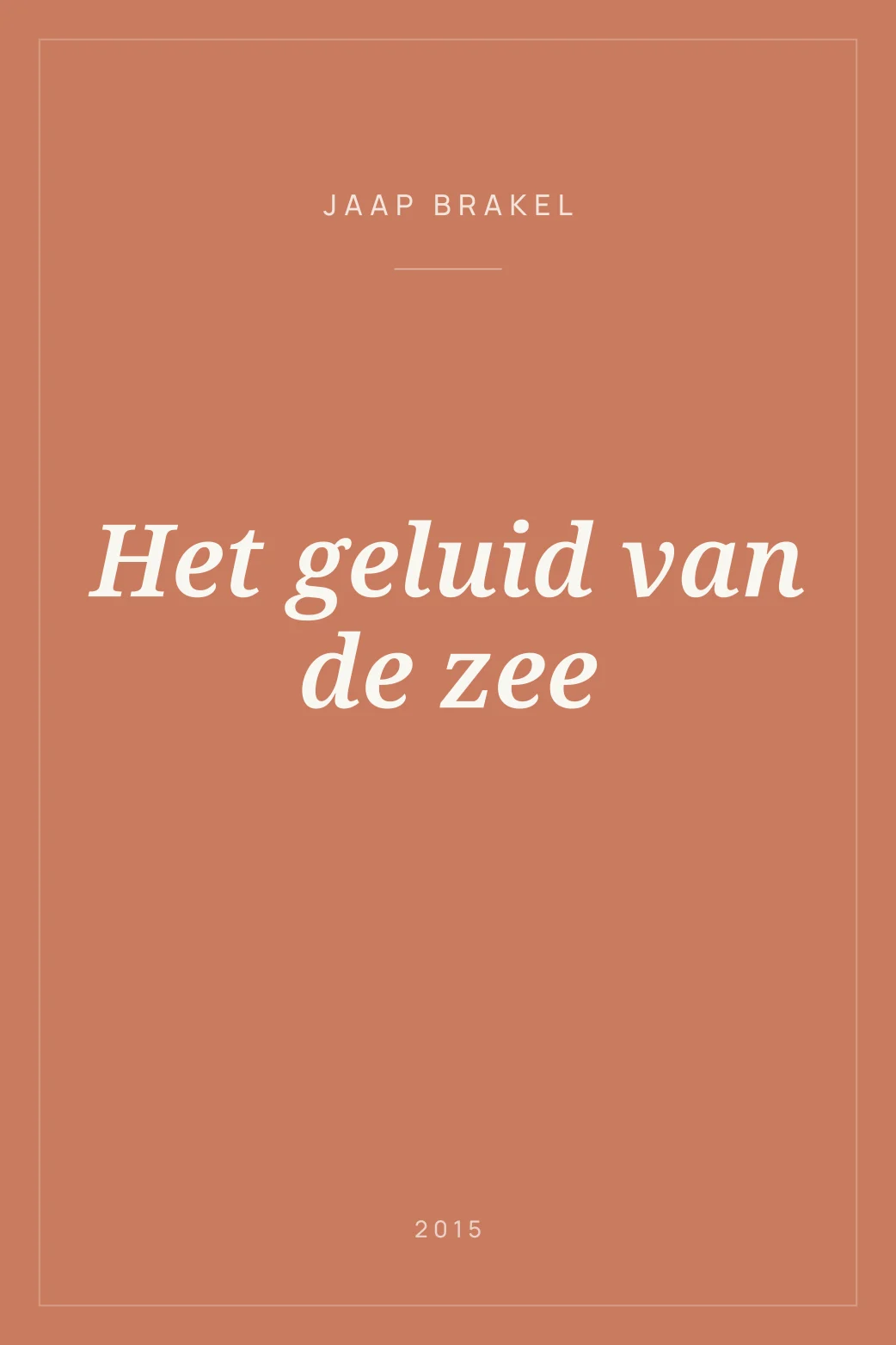 Portada de Het geluid van de zee