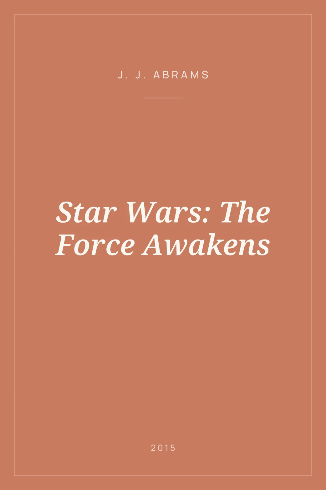 Portada de Star Wars: The Force Awakens