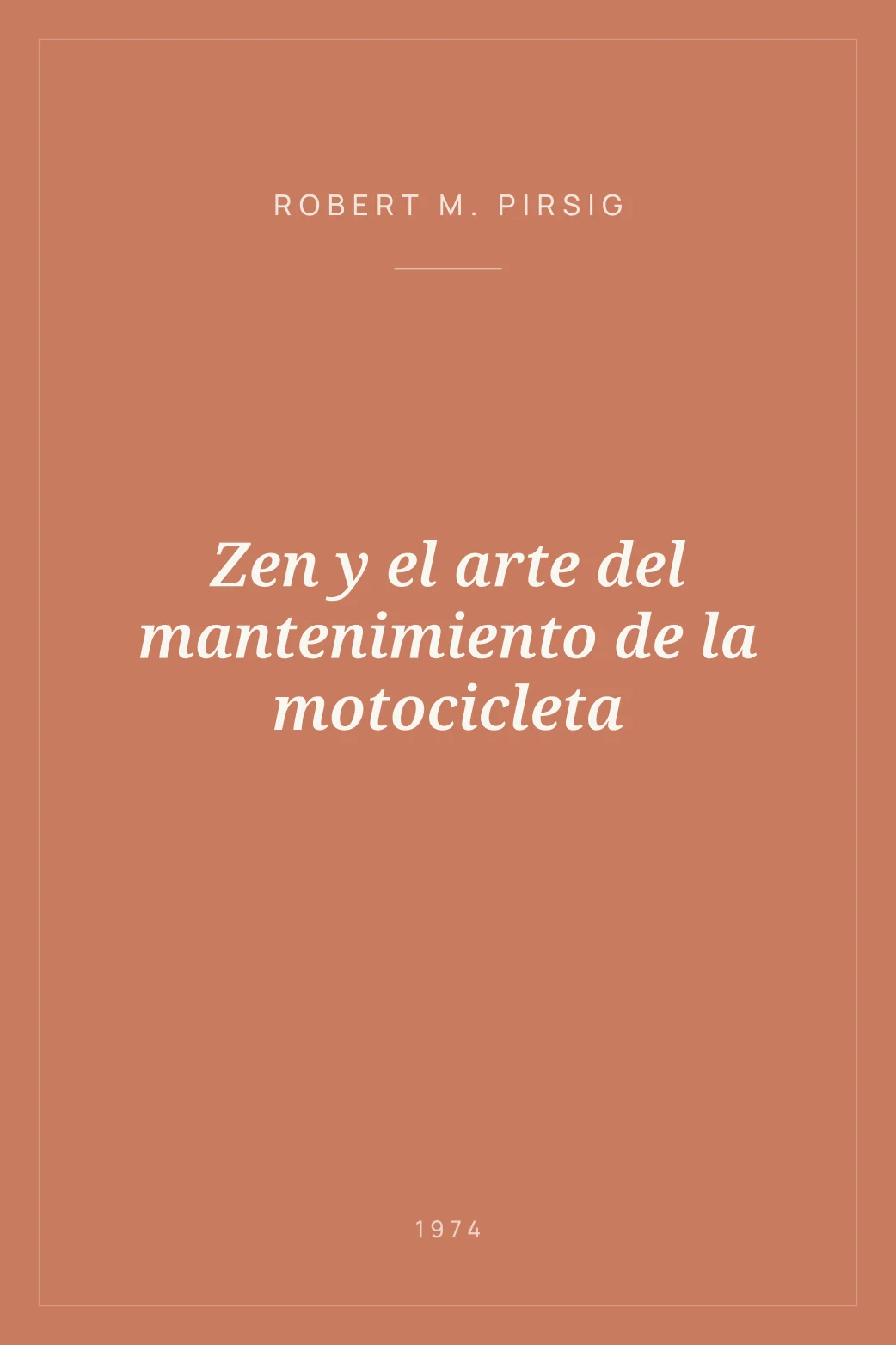 Portada de Zen y el arte del mantenimiento de la motocicleta