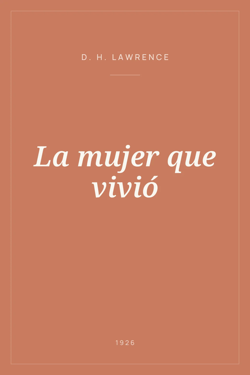 Portada de La mujer que vivió