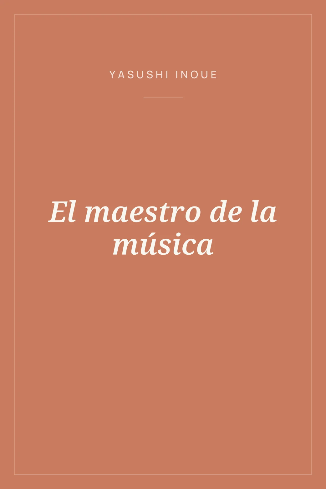 Portada de El maestro de la música
