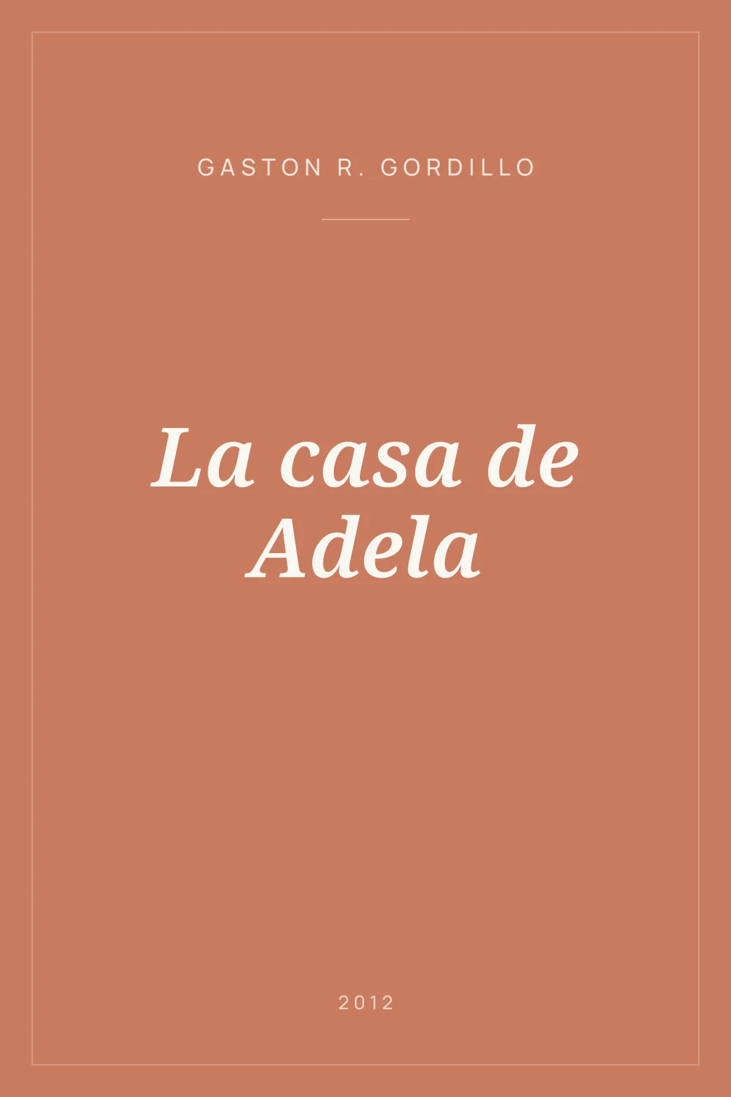Portada de La casa de Adela