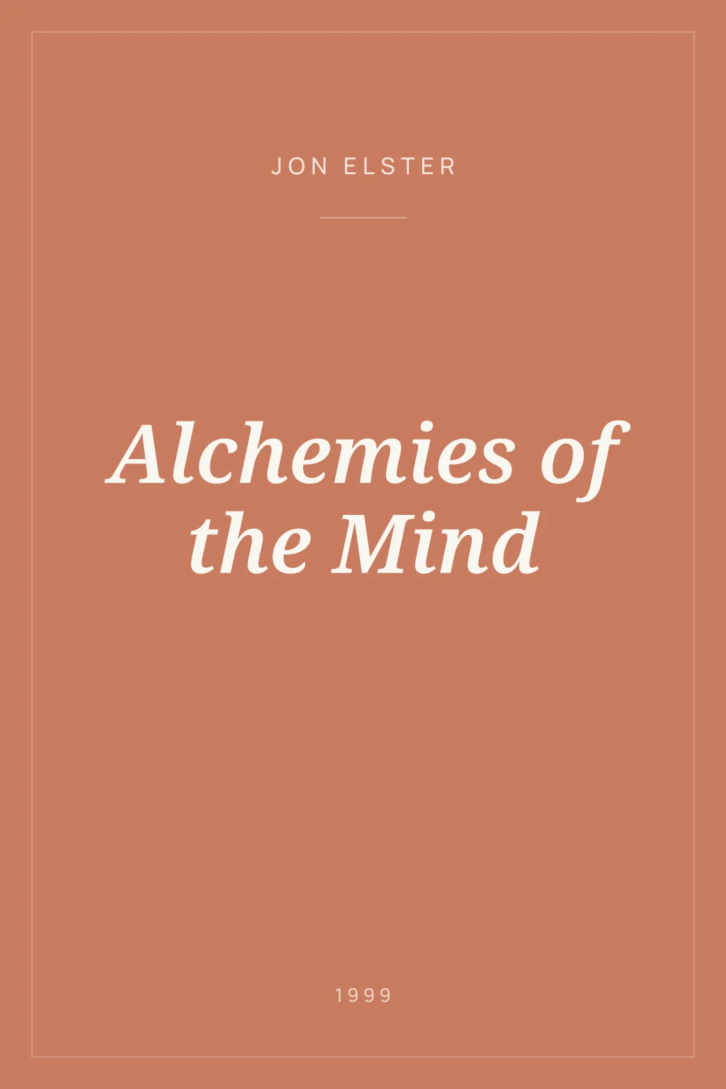 Portada de Alchemies of the Mind