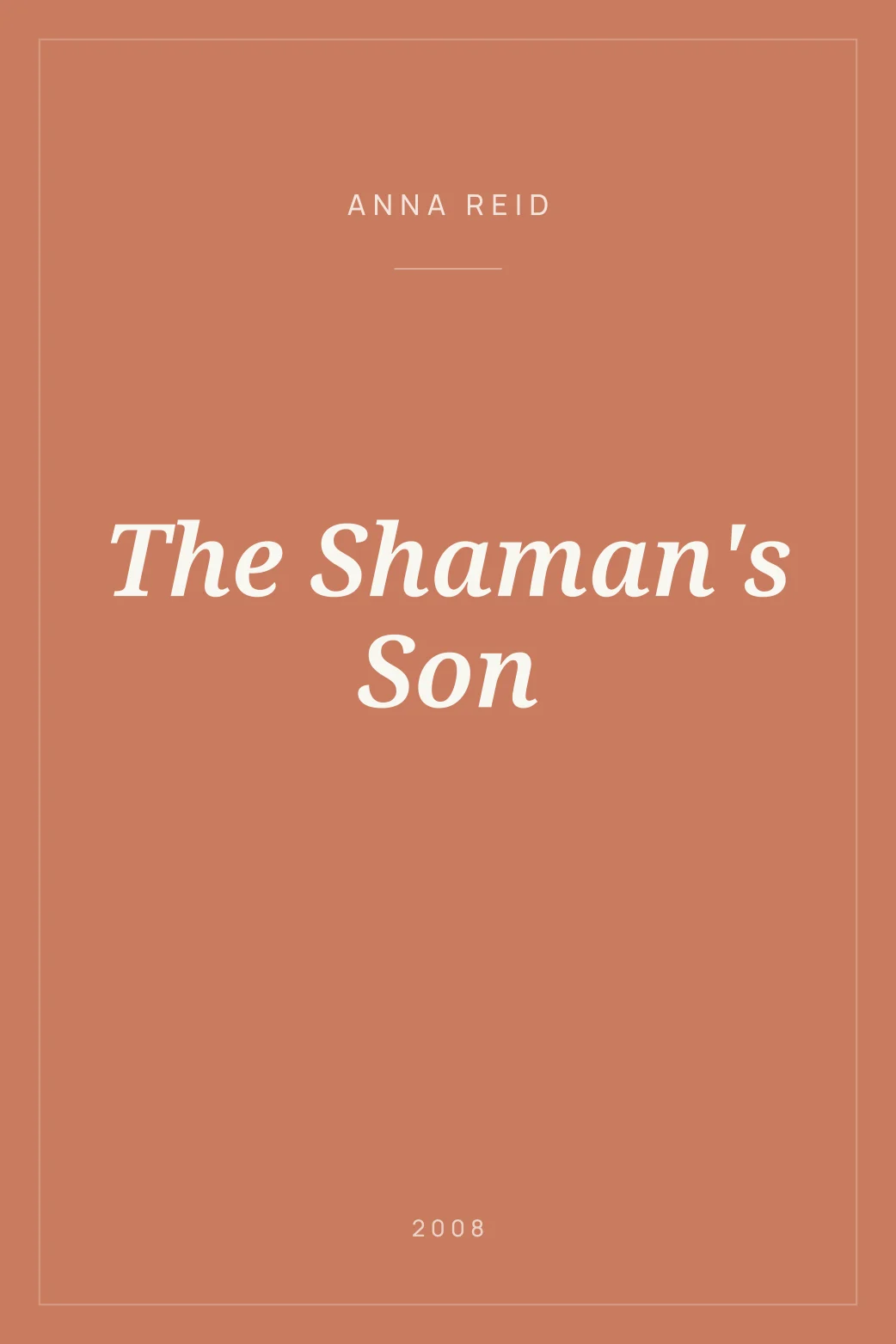 Portada de The Shaman's Son