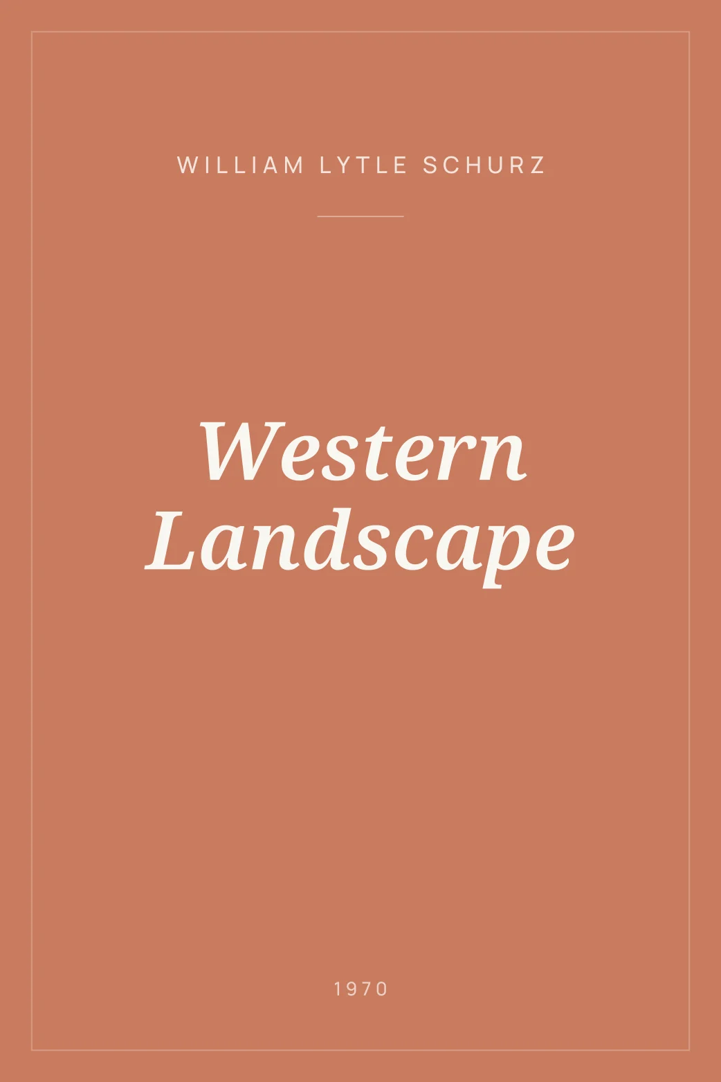 Portada de Western Landscape