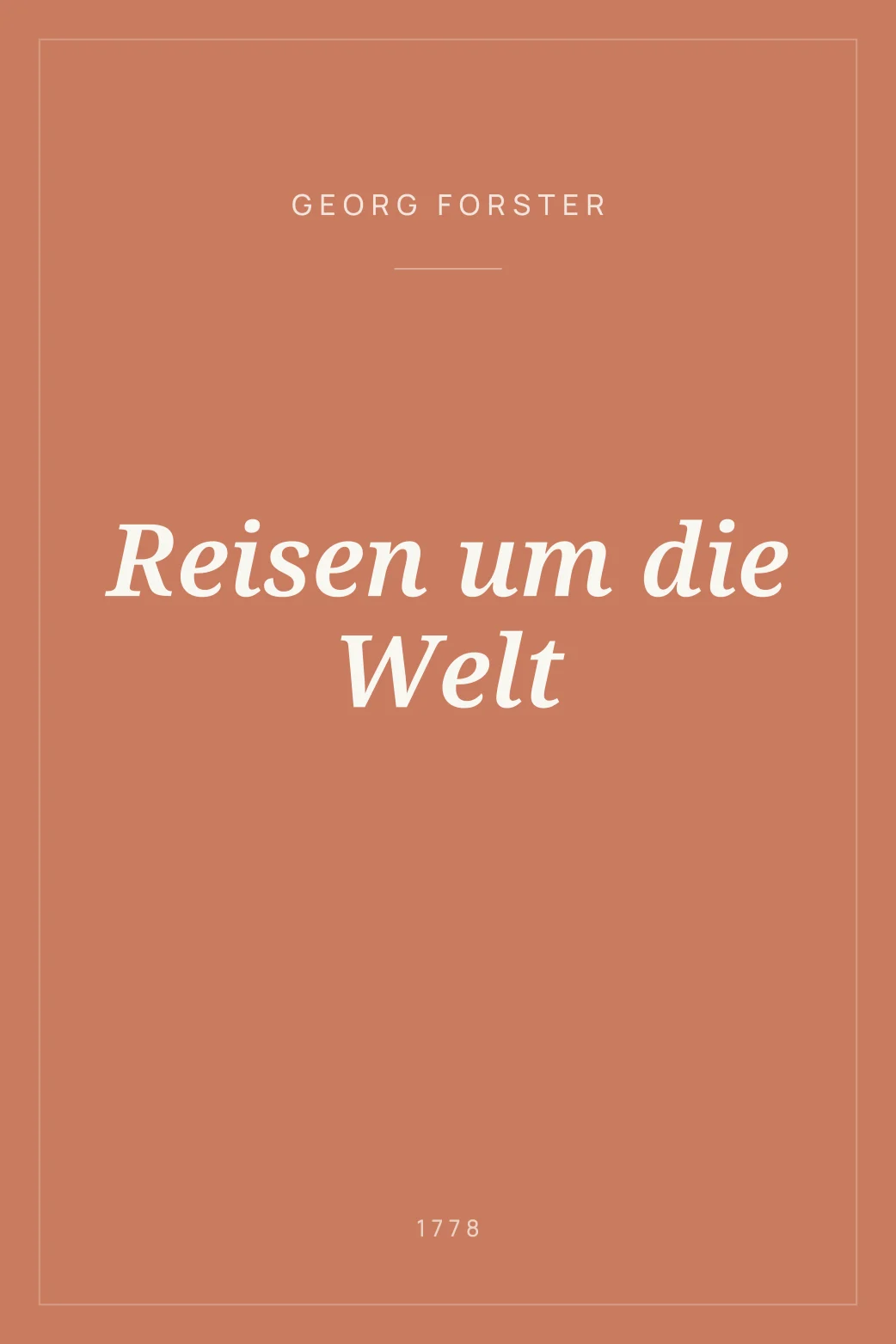 Portada de Reisen um die Welt