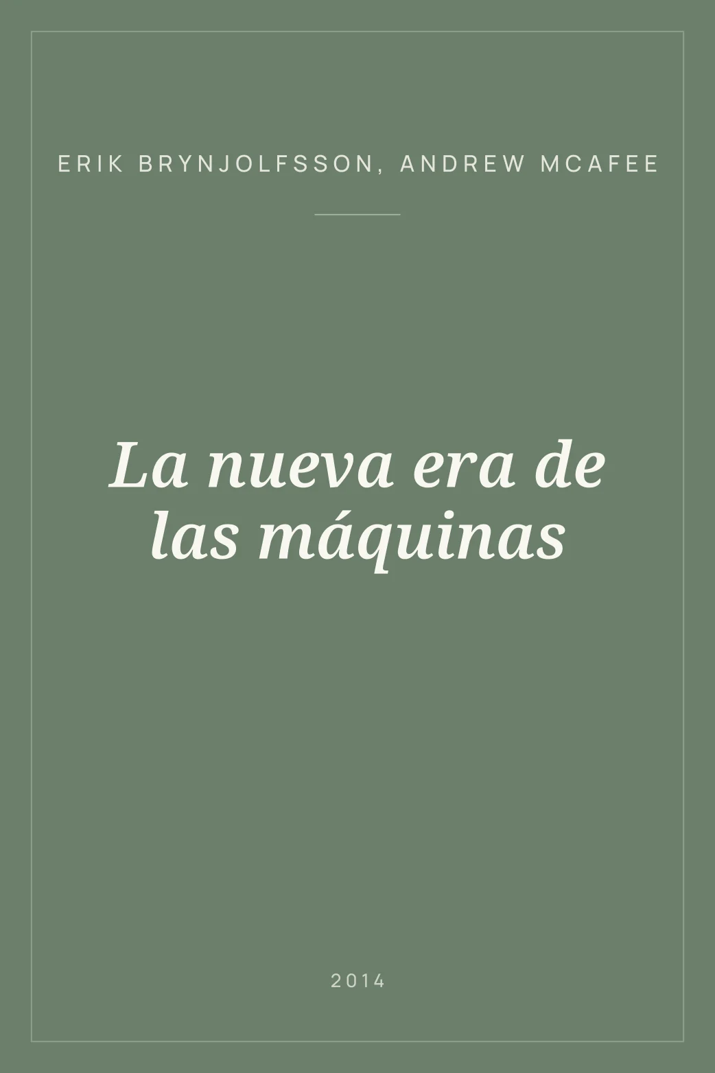 Portada de La nueva era de las máquinas